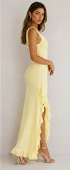 Lemon Solstice Maxi Dress