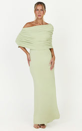 Capri Maxi Dress - Cape Dress in Sage