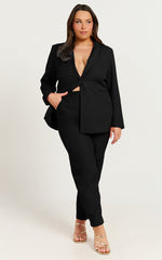 Hermie Blazer - Single Breasted Blazer in Black