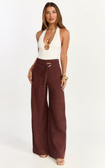 Ricki Bodysuit - Plunge T Bar Front Bodysuit in White