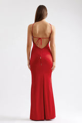 Claudette Dress - Scarlet