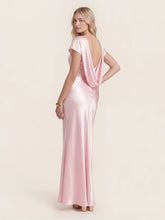 Captivating Presence Satin Cowl Back Maxi Dress