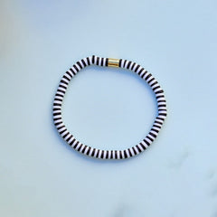 Obsidian Seascape Stretch Bracelet