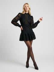 Embroidered Mini Dress