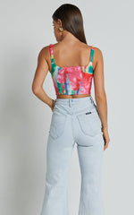 Ritchel Top - Colourful Corset Top in Multi